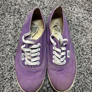 Vans Purple Canvas Sneakers with Waffle Sole